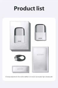 Yoose彩色L1-UV01便携式紫外线灭菌室与纳米女士电动剃须刀兼容