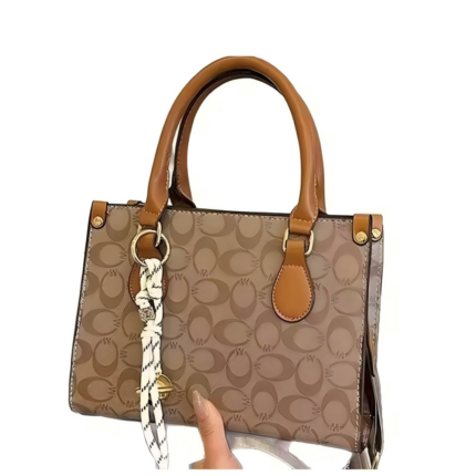 New 2025 Fashion Versatile Women's Bag with Large Capacity and High Quality, Retro Vintage Flower Handheld Tote Bag