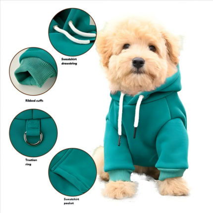 Wholesale pet hooded sweatshirt clothing, dog clothes, foreign trade clothing, pure cotton, small and medium-sized dogs, new style for autumn and winter