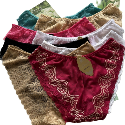 10 piece special price sexy lace and lace underwear with high elasticity, low waist, breathable, soft, flat angle triangle underwear for women